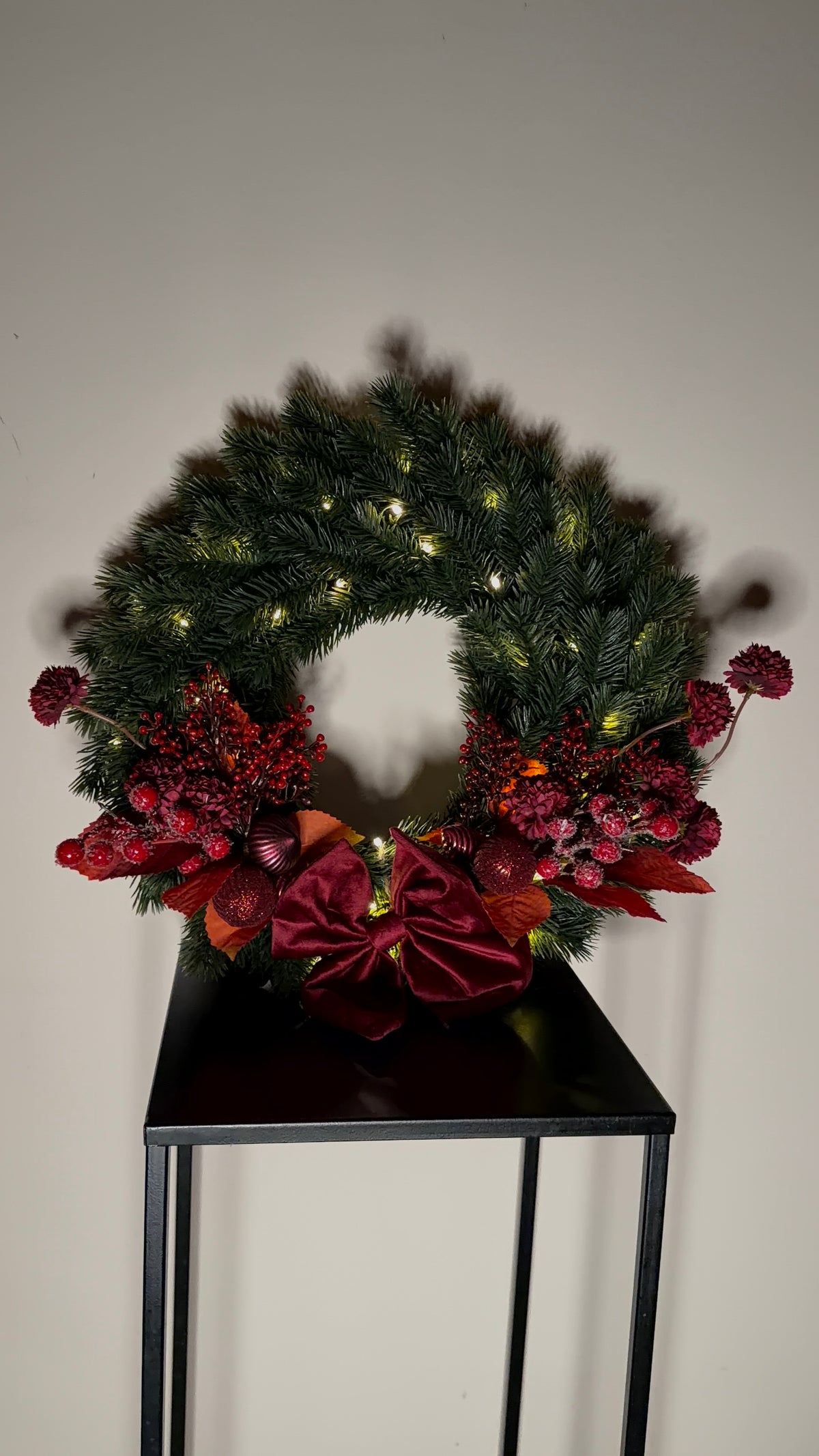 Kerstkrans 40cm met licht